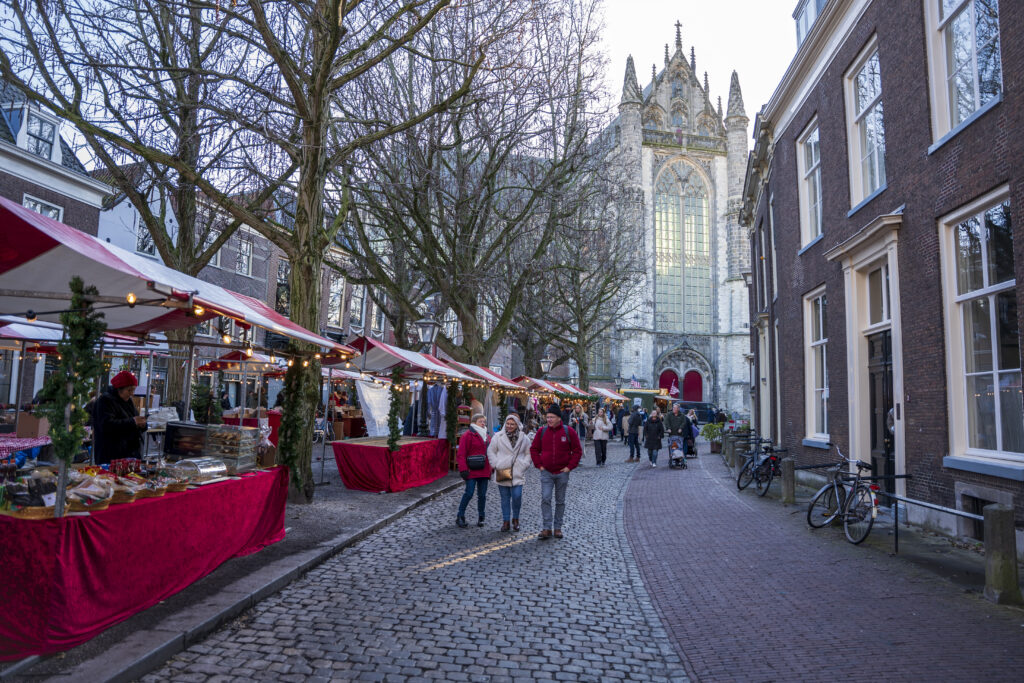 Christmas market in Leiden