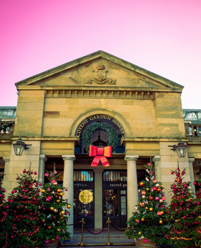 Christmas in Covent Garden in London