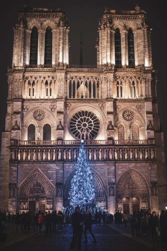 Notre Dame Christmas Market in Paris