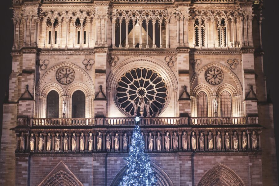 Notre Dame Christmas Market in Paris