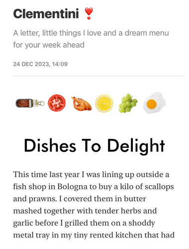 Dishes to delight newsletter for market lovers