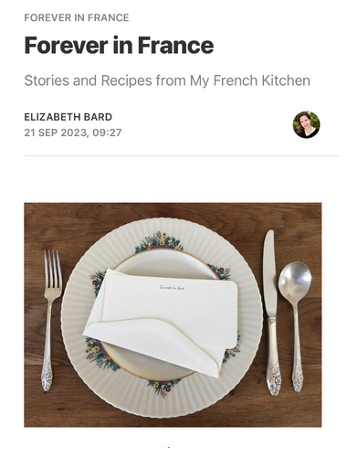 Forever in France by Elizabeth Bard newsletters for market lovers