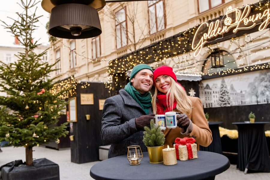 Advent lounge in Schmiedgasse