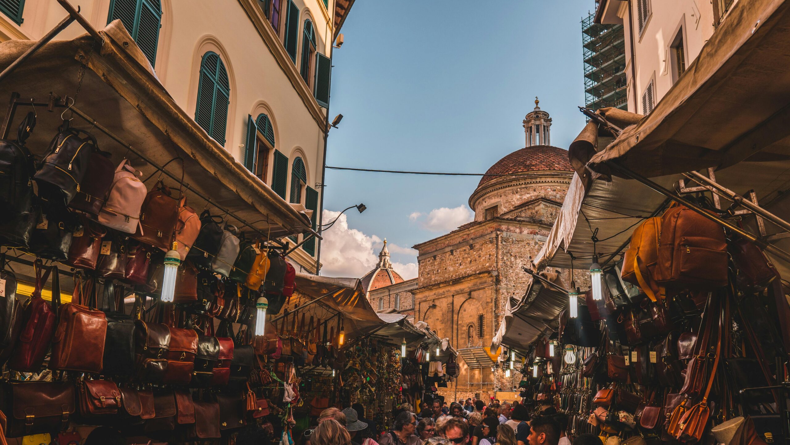 Markets in Florence, Italy